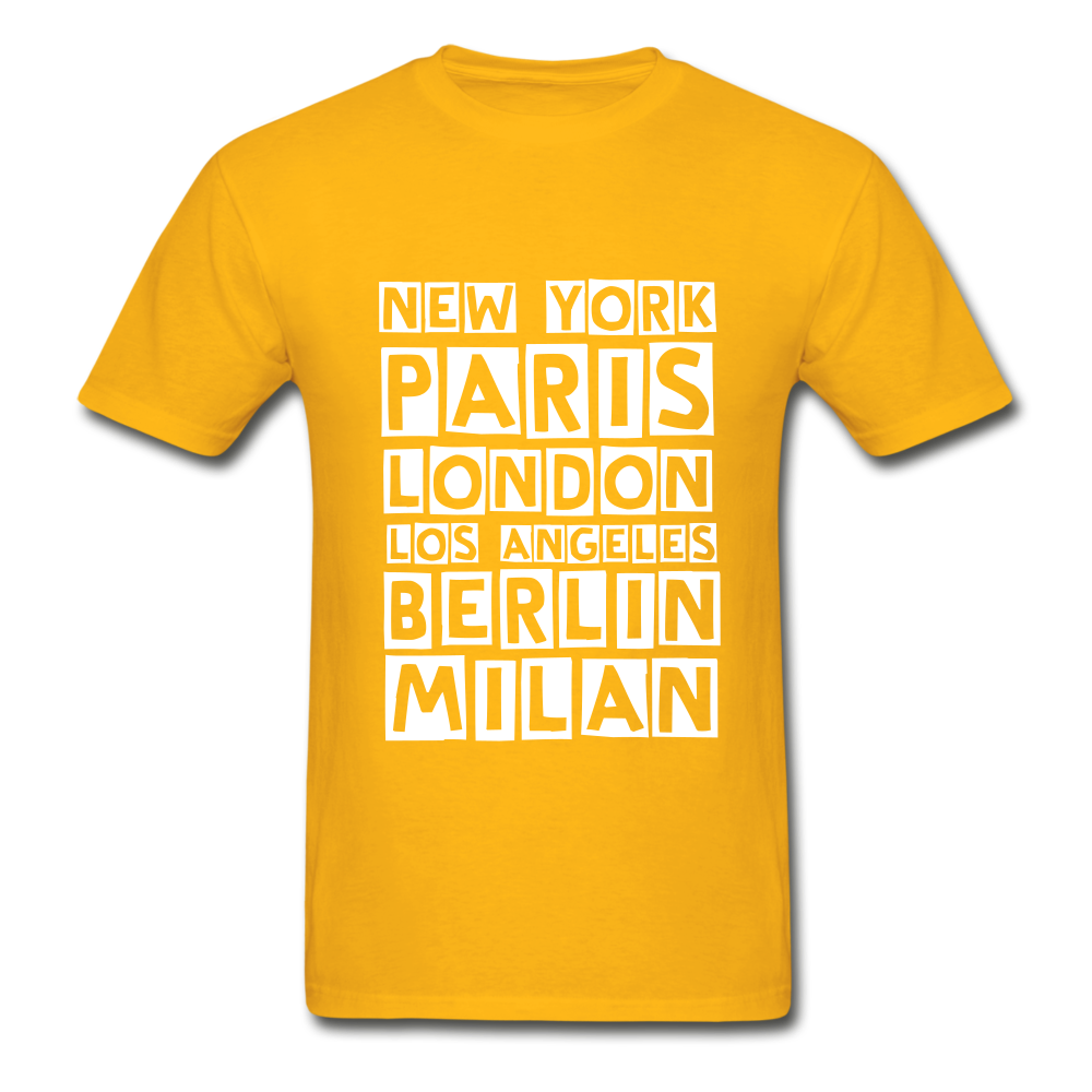 Fashion Capitals Ultra Cotton T-Shirt - gold