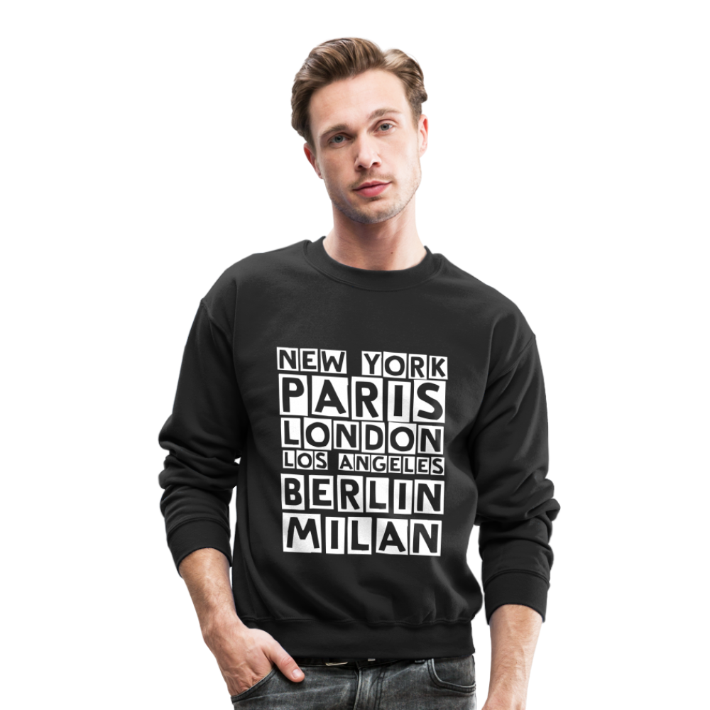 Fashion Capitals Crewneck Sweatshirt - black