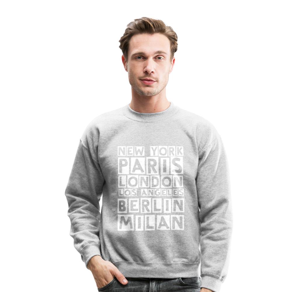 Fashion Capitals Crewneck Sweatshirt - heather gray