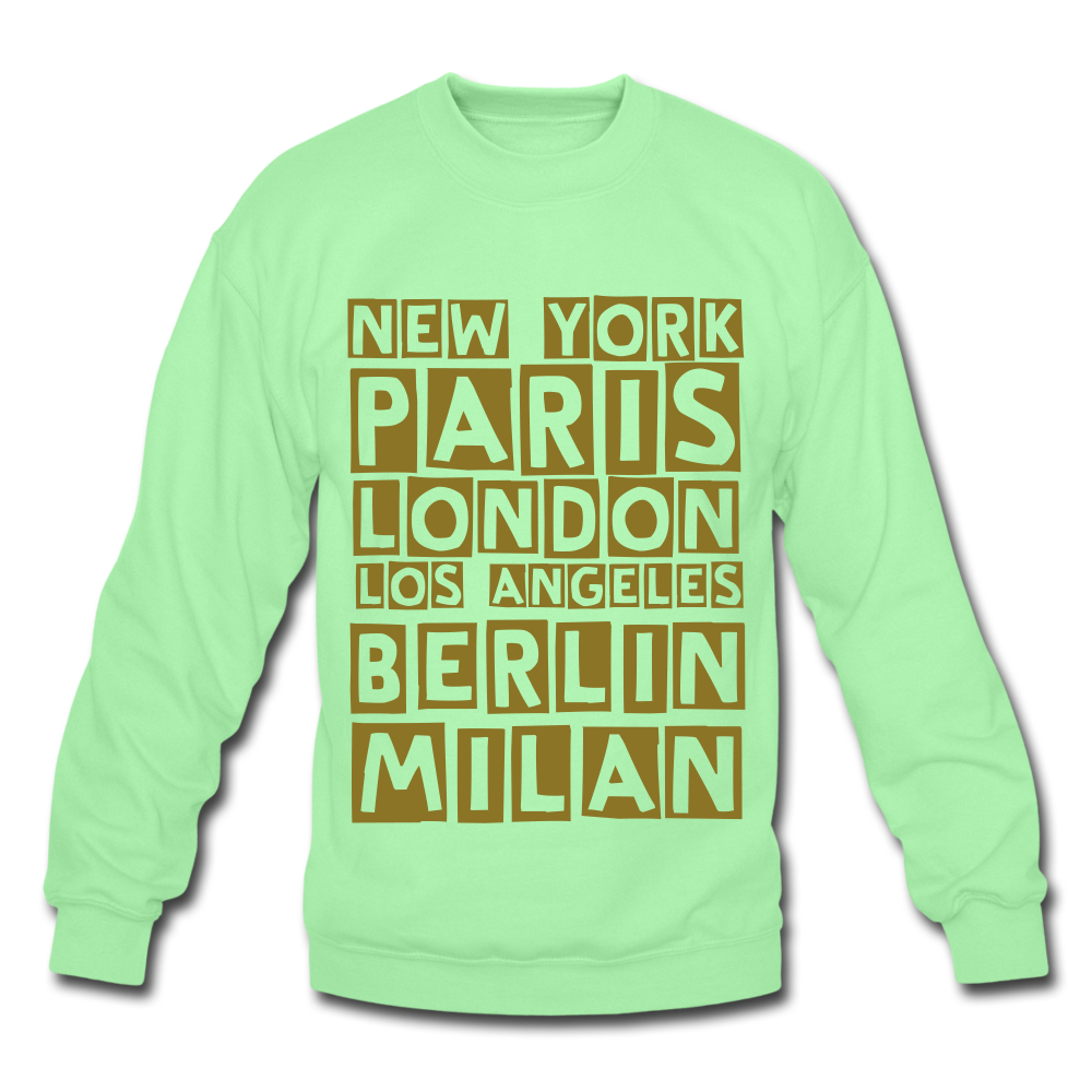 Fashion Capitals Crewneck Sweatshirt (Gold) - lime