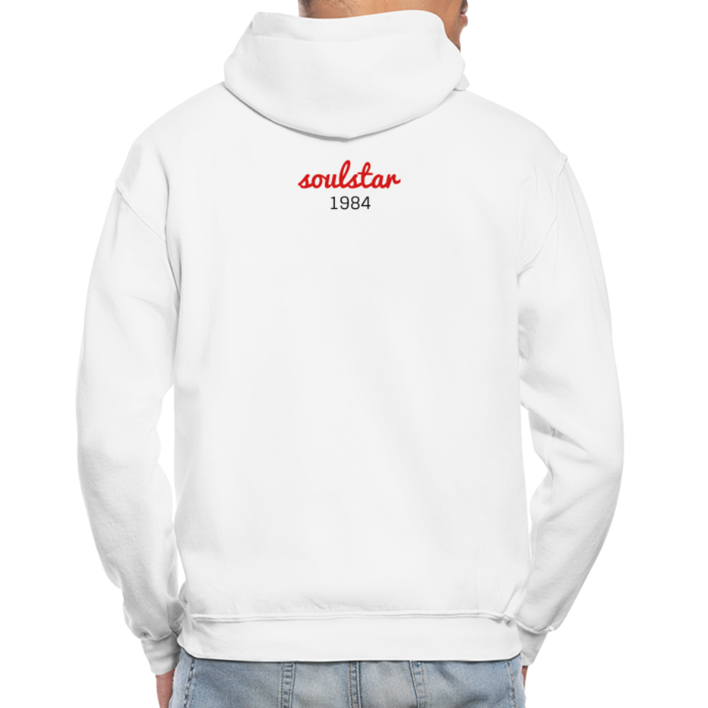 Black Excellence In History Adult Hoodie - white