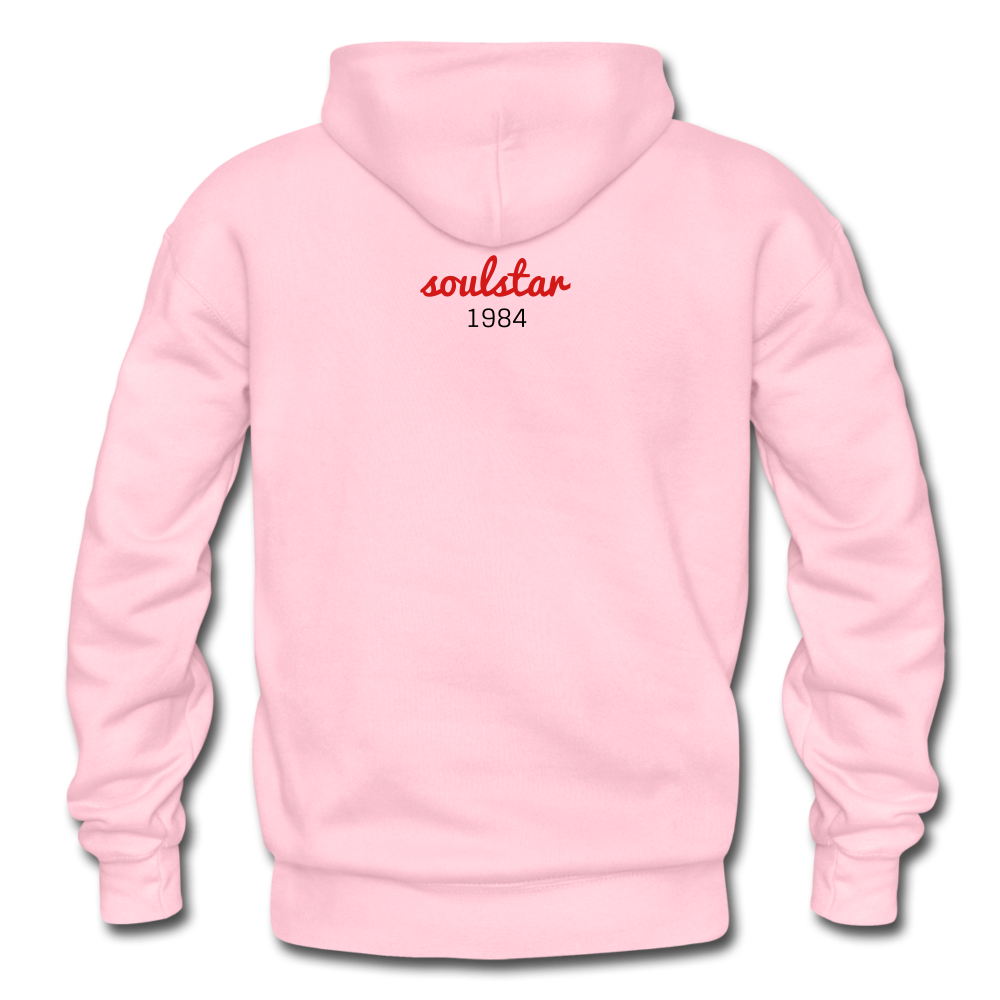 Black Excellence In History Adult Hoodie - light pink