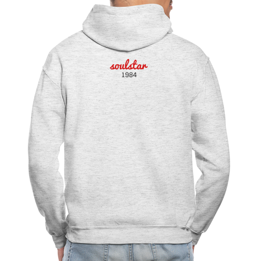 Black Excellence In History Adult Hoodie - light heather gray