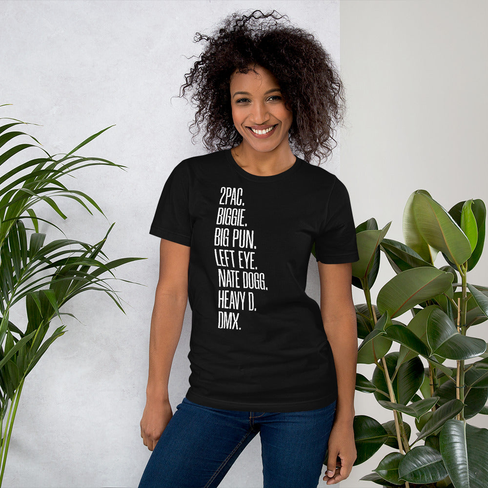 90's Fallen Rappers Unisex T-Shirt