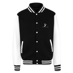 Luxe Soulstar Black & Dope Heavyweight Letterman Jacket - black/white