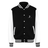 Luxe Soulstar Black & Dope Heavyweight Letterman Jacket - black/white