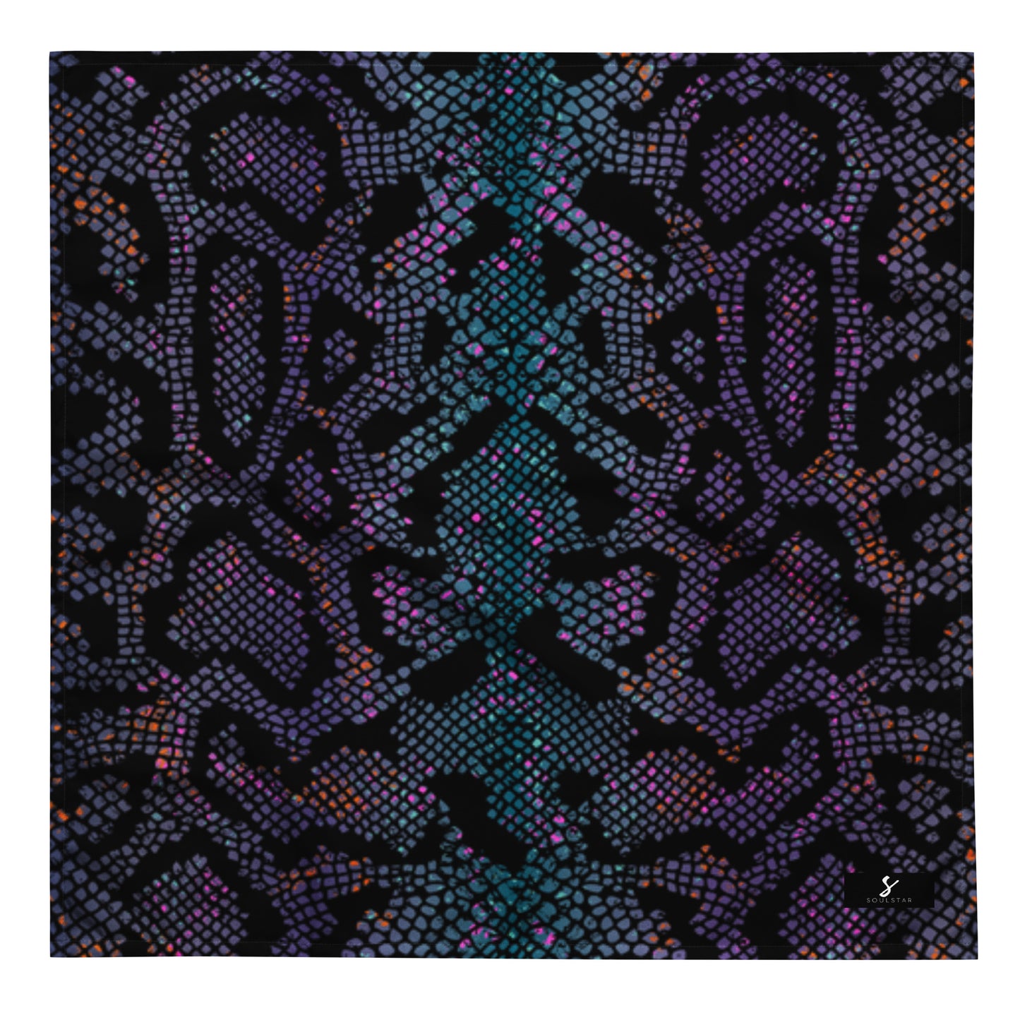Luxe Soulstar Purple Python Print Bandana