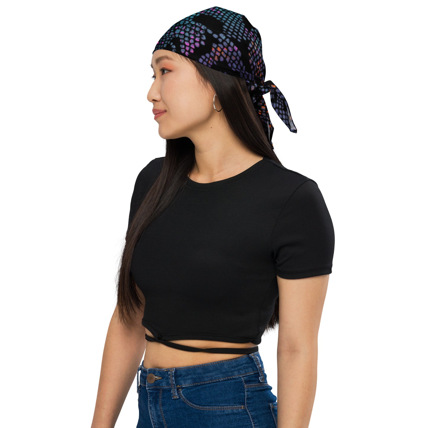 Luxe Soulstar Purple Python Print Bandana