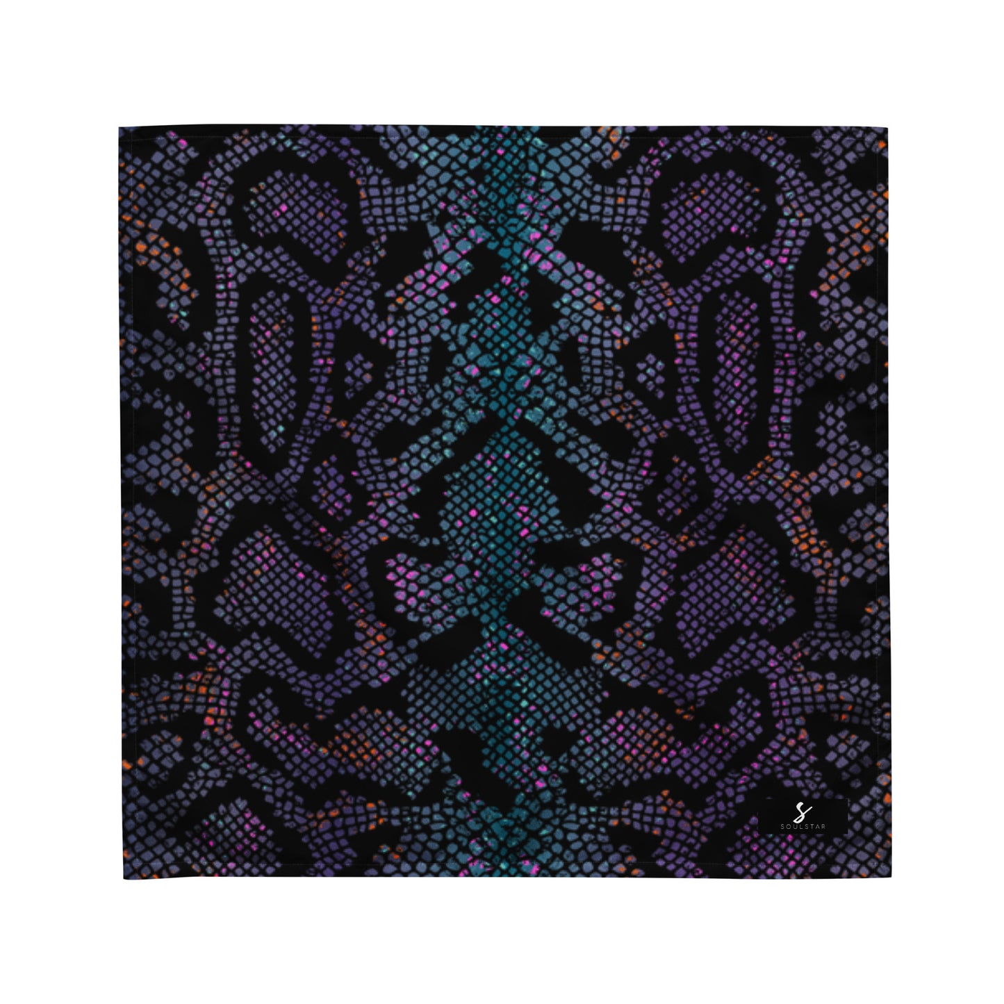 Luxe Soulstar Purple Python Print Bandana