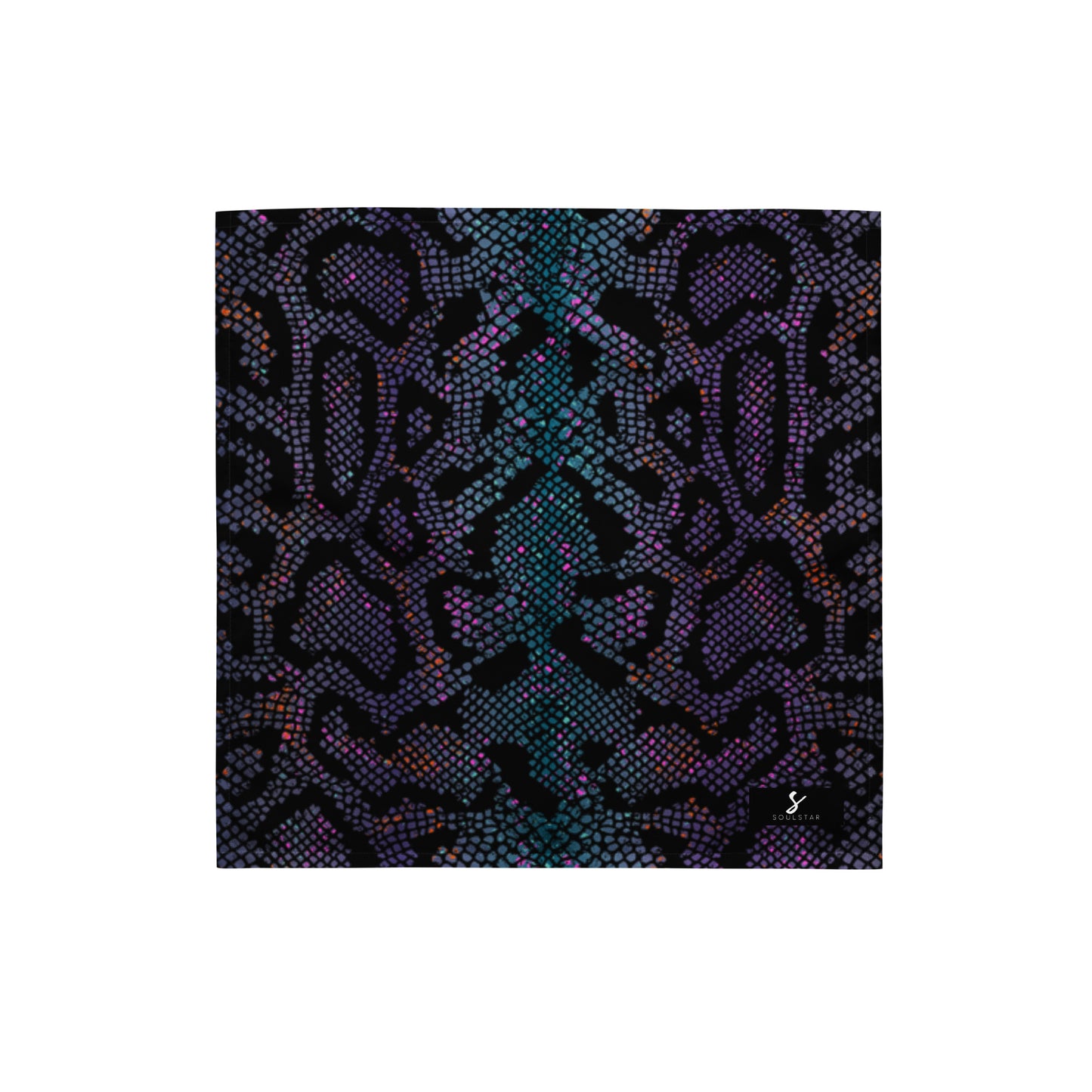 Luxe Soulstar Purple Python Print Bandana