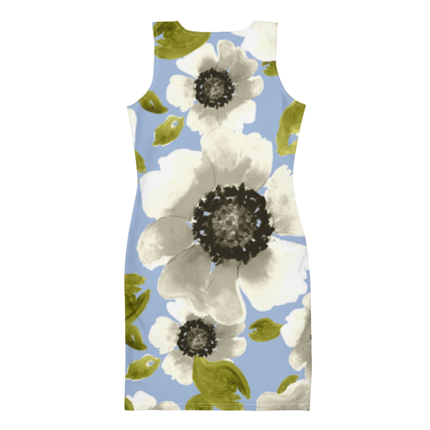 Luxe Soulstar White Floral Fitted Dress