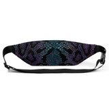 Luxe Soulstar Purple Python Print Fanny Pack