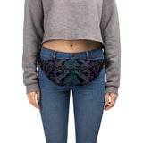 Luxe Soulstar Purple Python Print Fanny Pack