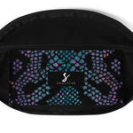 Luxe Soulstar Purple Python Print Fanny Pack