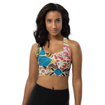 Luxe Soulstar Mosaic Longline Sports Bra