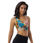 Luxe Soulstar Mosaic Longline Sports Bra