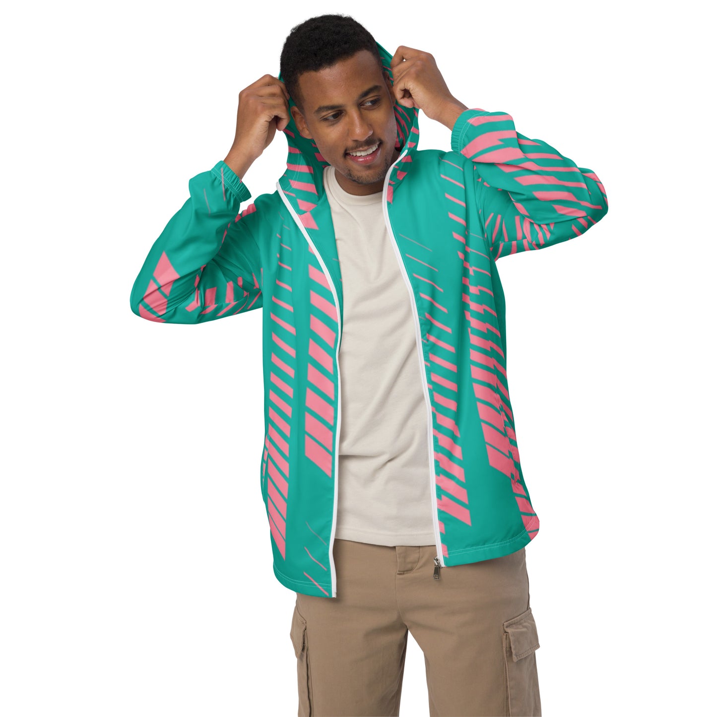 Luxe Soulstar Men’s Kiwi Strawberry Windbreaker