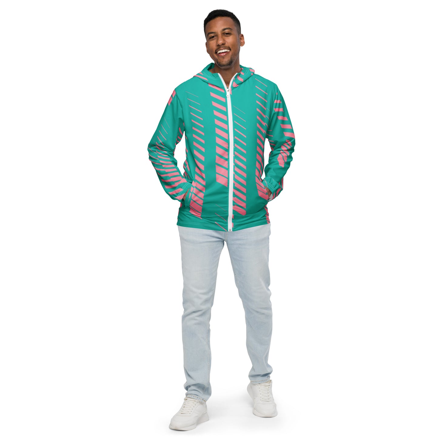 Luxe Soulstar Men’s Kiwi Strawberry Windbreaker