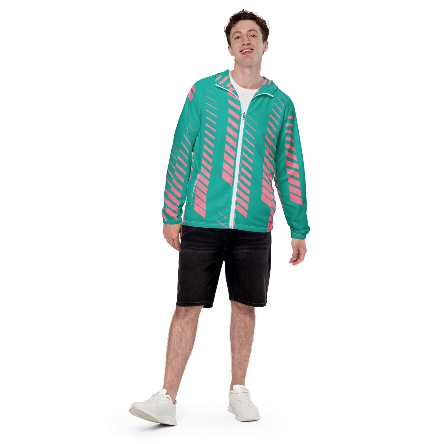 Luxe Soulstar Men’s Kiwi Strawberry Windbreaker