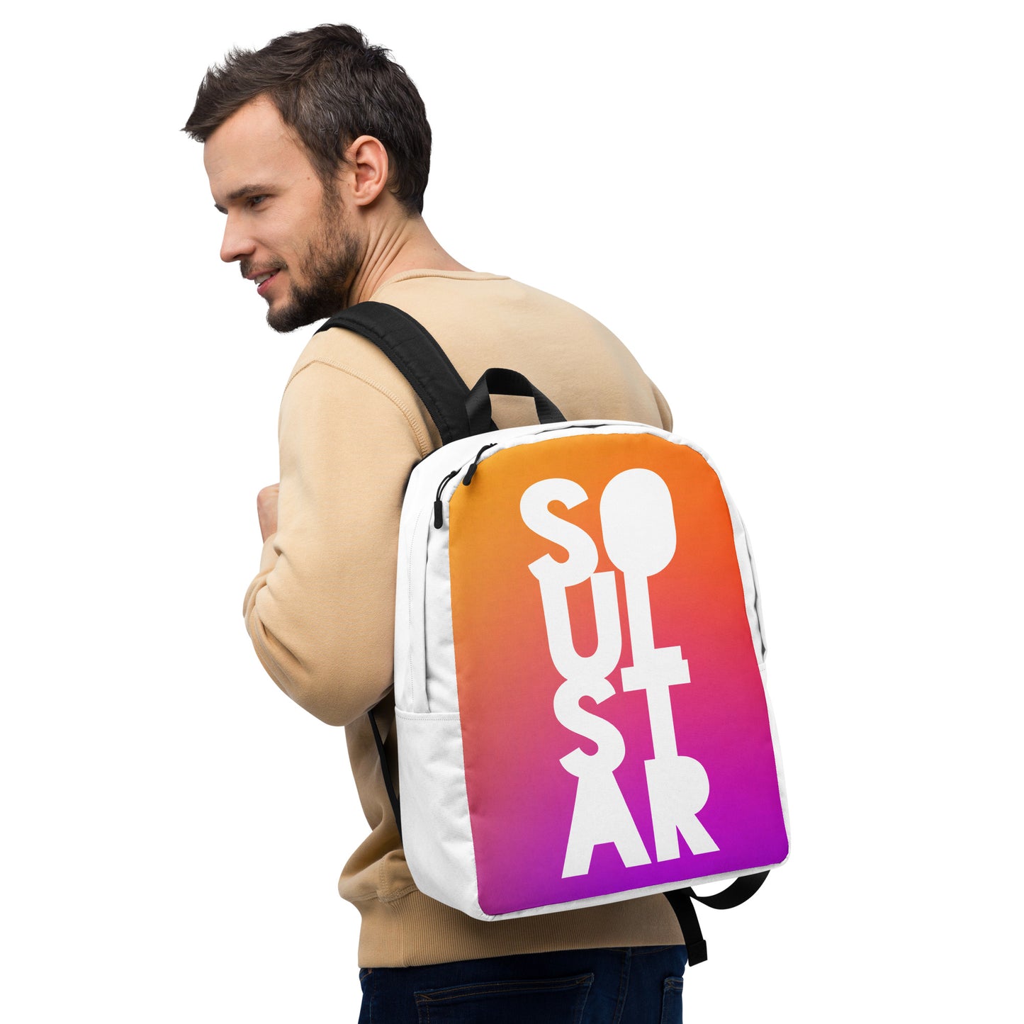 Luxe Soulstar Gradient to White Minimalist Backpack