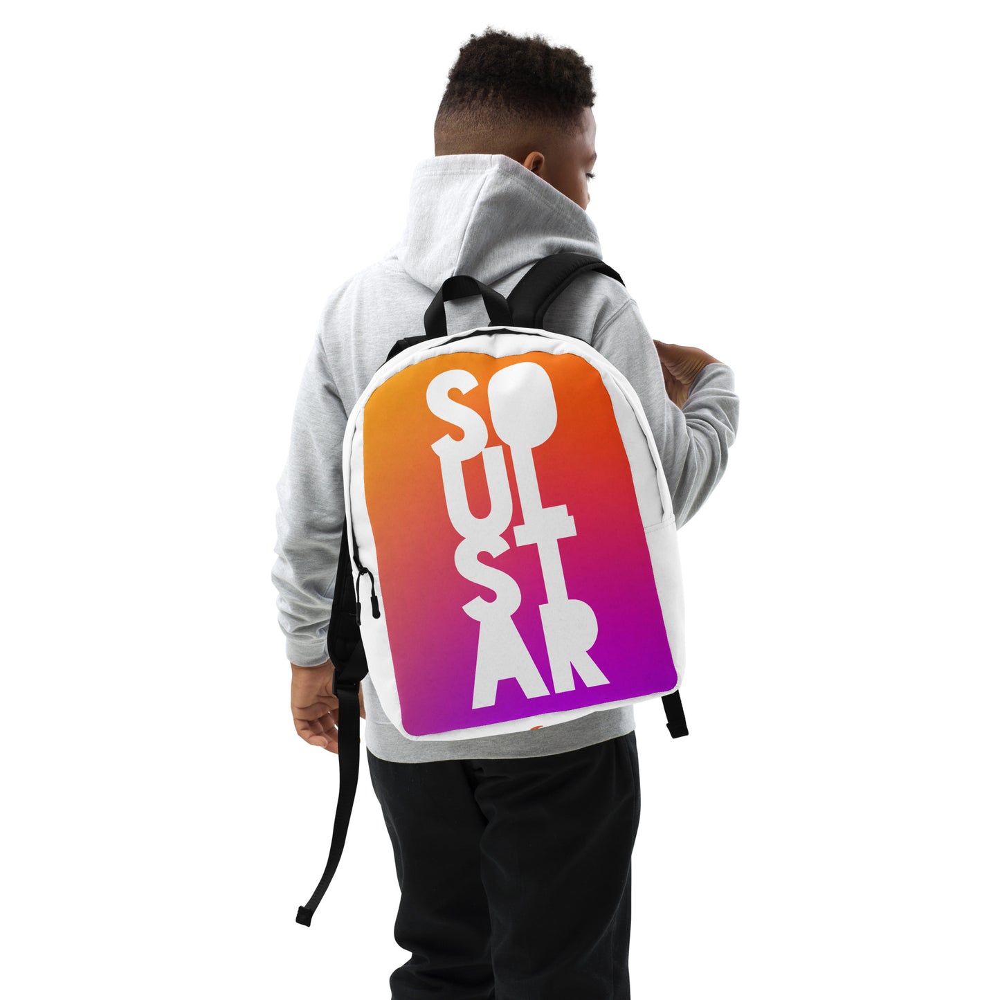 Luxe Soulstar Gradient to White Minimalist Backpack