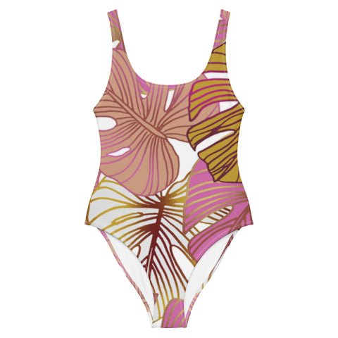 Luxe Soulstar Golden Leaves One-Piece Swimsuit