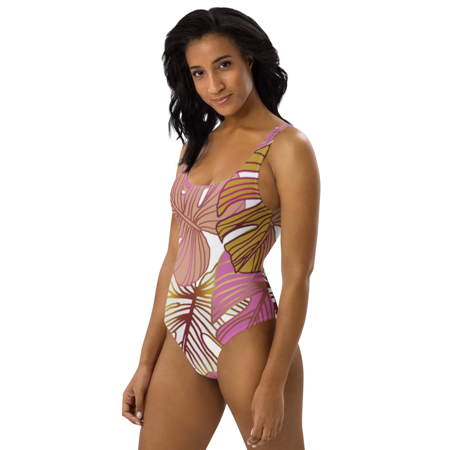 Luxe Soulstar Golden Leaves One-Piece Swimsuit