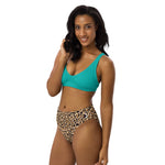 Luxe Soulstar Iris Blue & Leopard High-Waisted Bikini