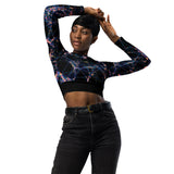 Luxe Soulstar Women's Starburst Long-Sleeve Crop Top