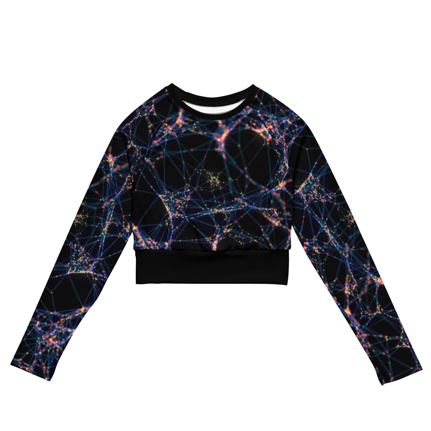 Luxe Soulstar Women's Starburst Long-Sleeve Crop Top