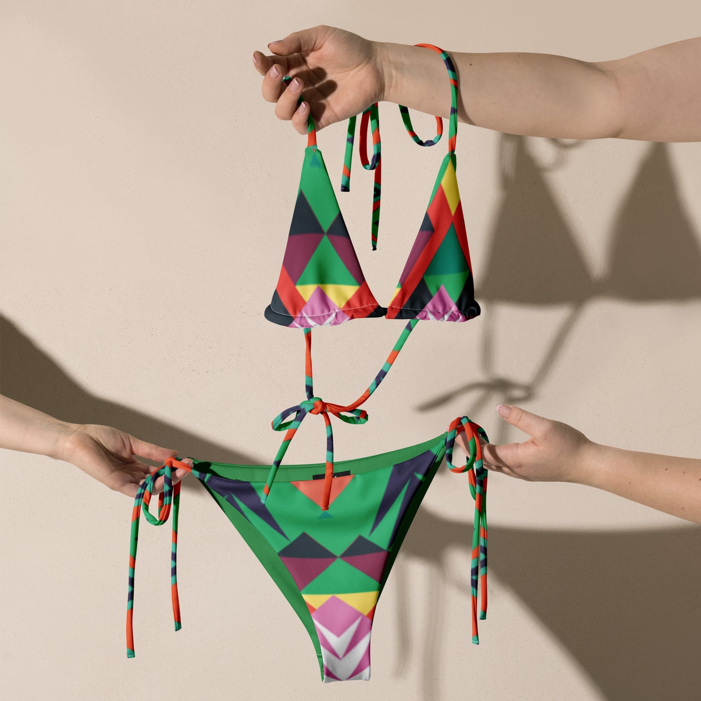 Luxe Soulstar Aztec Print String Bikini