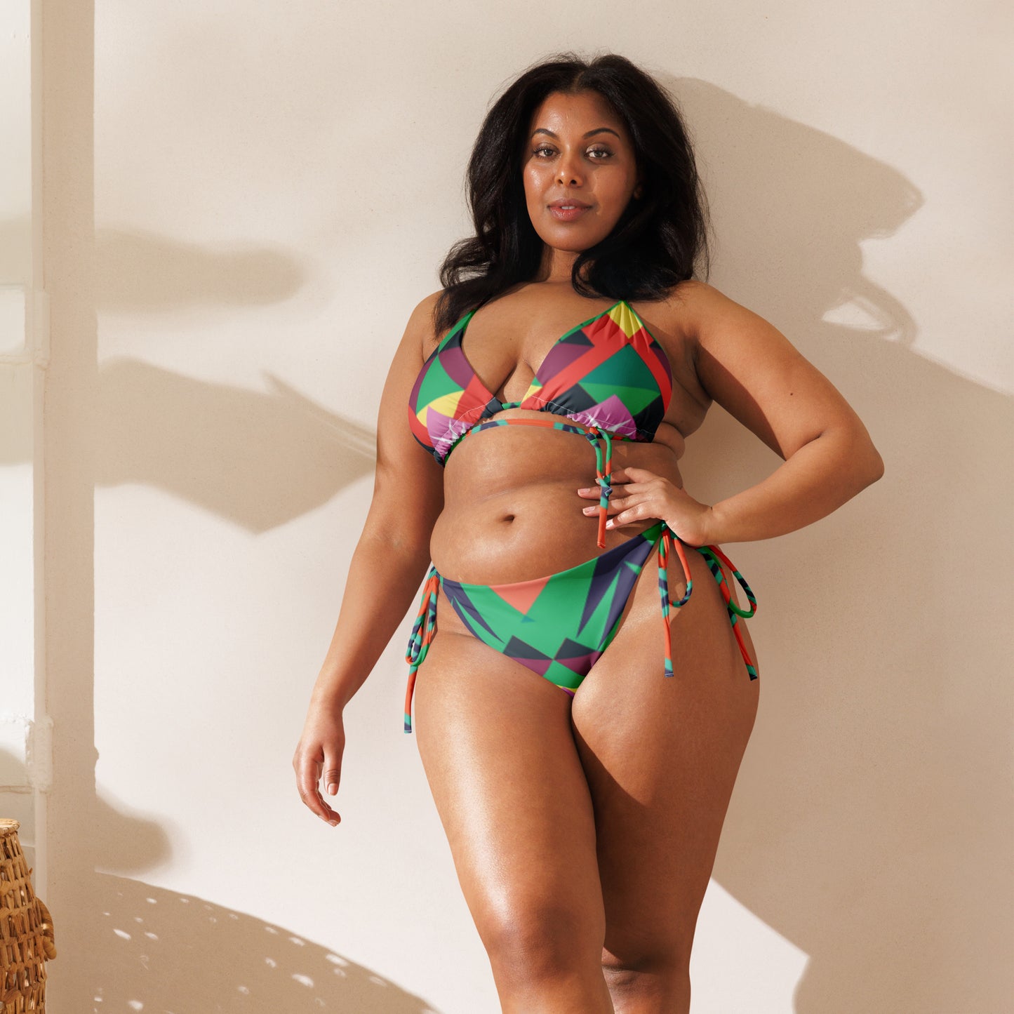 Luxe Soulstar Aztec Print String Bikini
