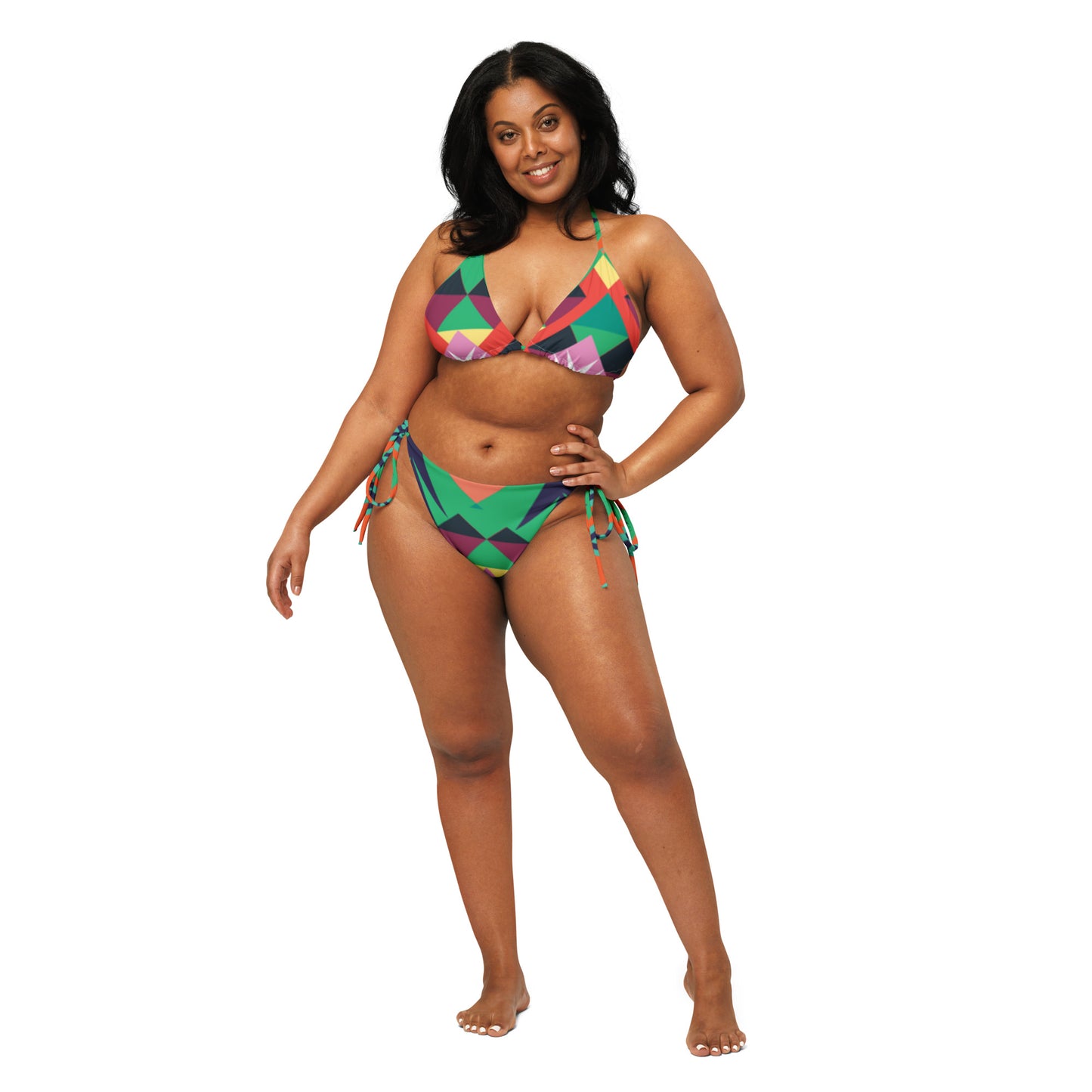 Luxe Soulstar Aztec Print String Bikini