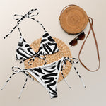Luxe Soulstar B&W Brushstrokes String Bikini