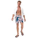 Luxe Soulstar Men's Blue Tiger Swim Trunks