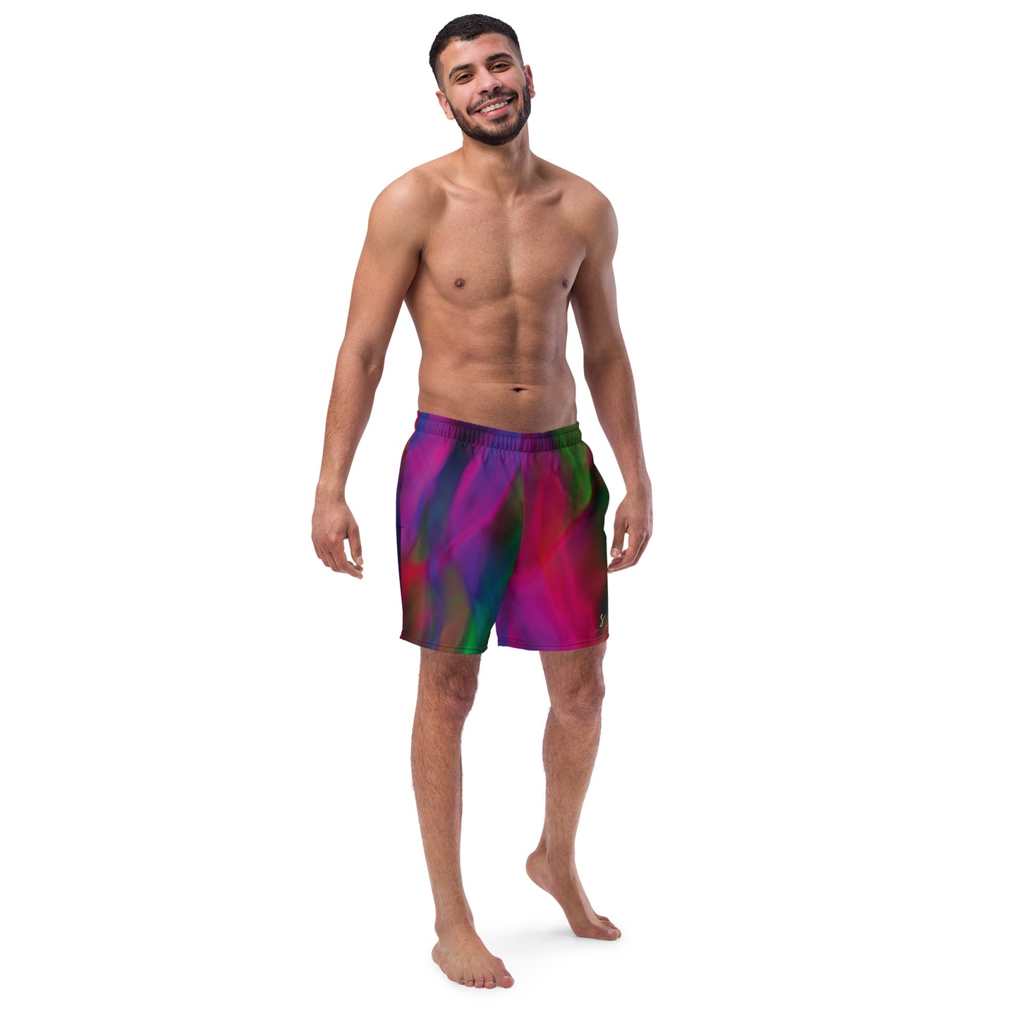 Luxe Soulstar Men's Watercolor Swim Trunks
