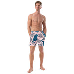 Luxe Soulstar Men's Blue Tiger Swim Trunks