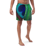 Luxe Soulstar Men's Peacock Swim Trunks