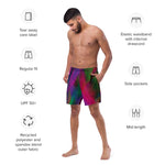 Luxe Soulstar Men's Watercolor Swim Trunks