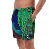 Luxe Soulstar Men's Peacock Swim Trunks