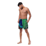 Luxe Soulstar Men's Peacock Swim Trunks