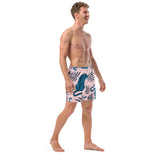 Luxe Soulstar Men's Blue Tiger Swim Trunks