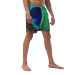 Luxe Soulstar Men's Peacock Swim Trunks