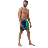 Luxe Soulstar Men's Peacock Swim Trunks