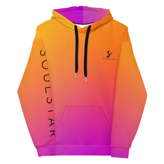 Luxe Soulstar Men's Gradient to Black Hoodie
