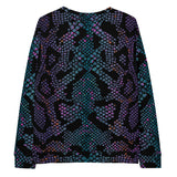 Luxe Soulstar Women's Purple Python Print Sweatshirt