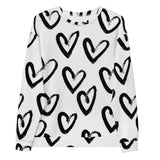 Luxe Soulstar Hearts All Over Unisex Sweatshirt