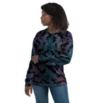 Luxe Soulstar Women's Purple Python Print Sweatshirt