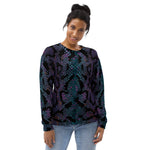 Luxe Soulstar Women's Purple Python Print Sweatshirt