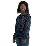 Luxe Soulstar Women's Purple Python Print Sweatshirt